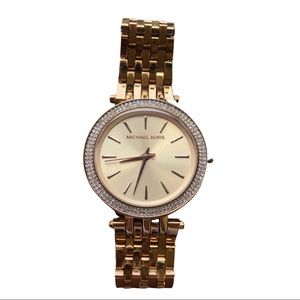 Michael Kors Gold Women’s Watch | Stainless Steel Strap | Crystal Face